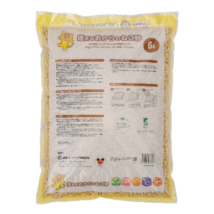 [取寄10][まとめ買い]【7個セット】固まるおからのねこ砂6L [4589458483376]
