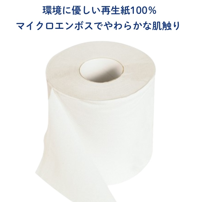[取寄10][まとめ買い]【6個セット】再生紙100% トイレットペーパー シングル 18ロール [4589458421996]