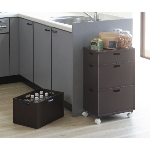 カロキューブ縦型ダークブラウン ﾀﾞｰｸﾌﾞﾗｳﾝ [1個]