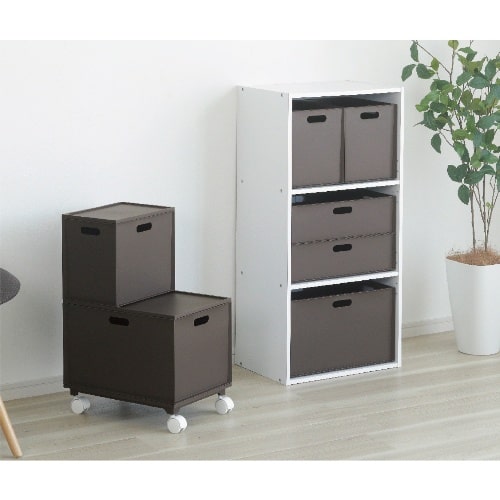 カロキューブ縦型トレーダークブラウン ﾀﾞｰｸﾌﾞﾗｳﾝ [1個]