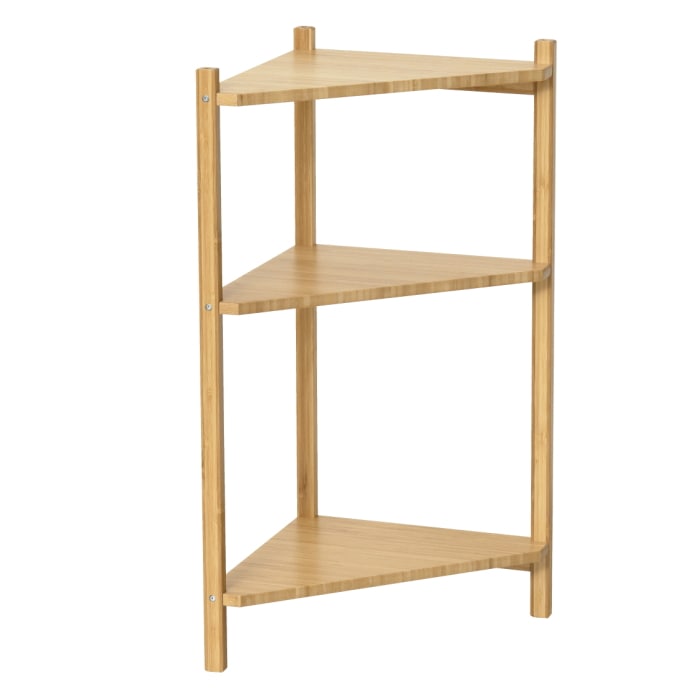 Bamboo コーナーラック3段 23563 ナチュラル (本州四国九州限定)