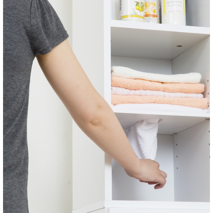 鏡面すきま収納タオルストッカーW30 27048 (本州四国九州限定)