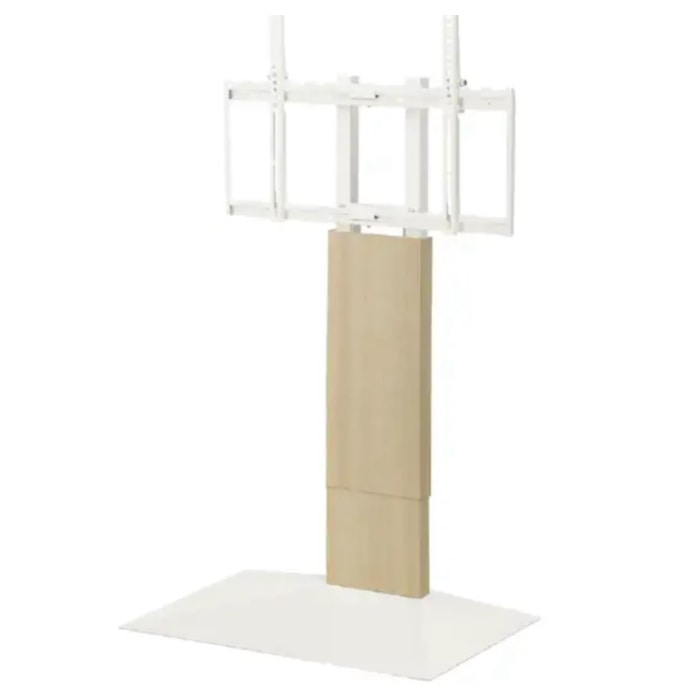 テレビスタンド WALL V3 WLTVZ5232 ホワイトオーク ロータイプ 左右首振り機能搭載 [取寄商品]