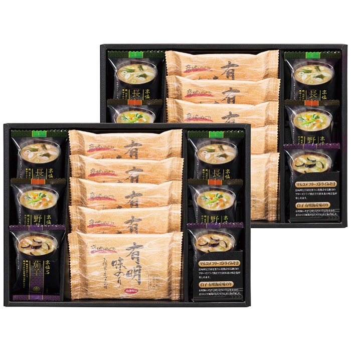 フリーズドライみそ汁＆有明のり セット [直送商品](4221-105)