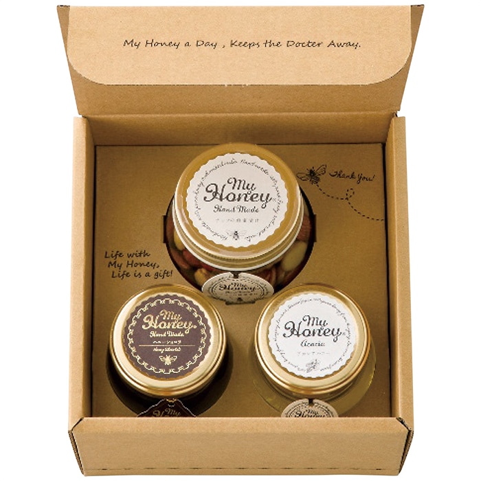 MYHONEY ナッツの蜂蜜漬け&アカシアハニー&ハニーショコラ セット [直送商品](4232-021)