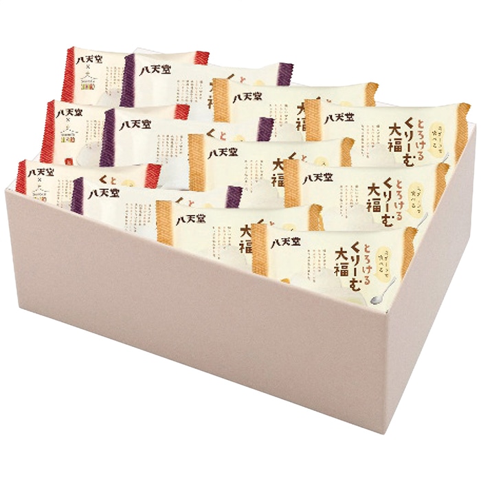 八天堂 とろけるくりーむ大福 3種 12個 詰合せ [冷凍][直送商品](4261-010)