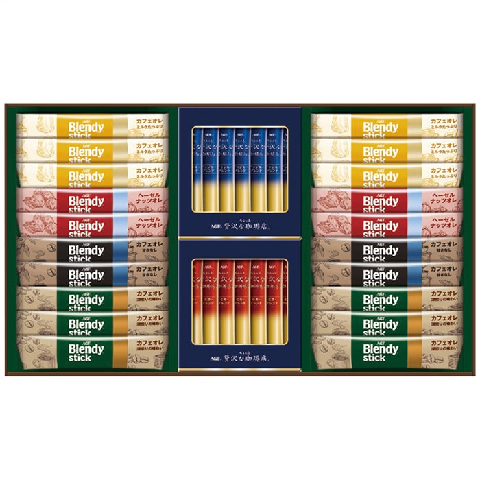 [直送商品]AGF スティックカフェオレ＆ブラックアソートギフト BZT-30D (1210-074)