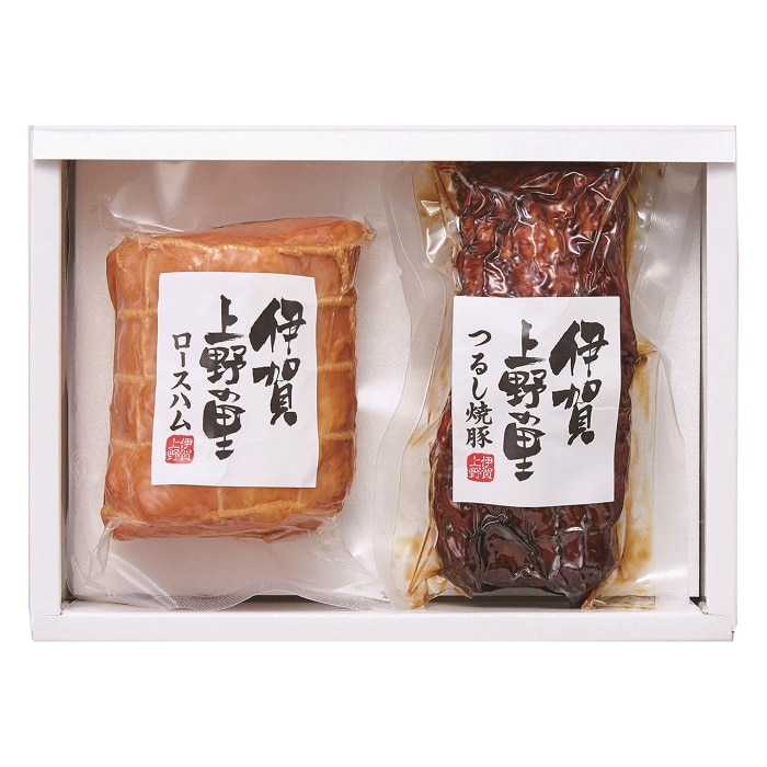 [冷蔵][直送商品]母の日 5/8-10お届け 伊賀上野の里 ロースハム＆つるし焼豚詰合せ 【配送指定日不可】 (1851-490)