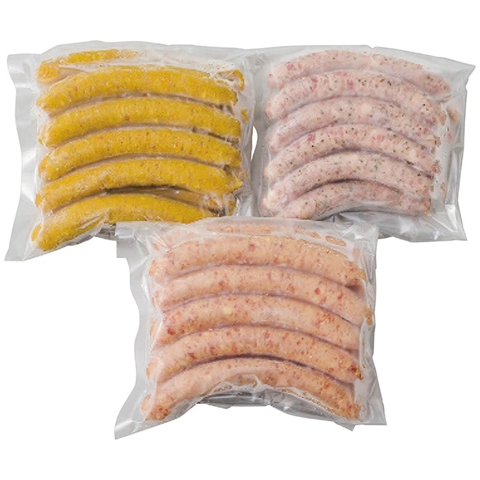 [冷凍][直送商品]母の日 5/8-10お届け サンショク こだわりのウインナー3種セット 【配送指定日不可】 (1851-729)