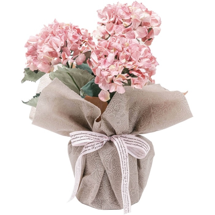 [直送商品]母の日 5/8-10お届け アークフラワースタジオ アーティフィシャルフラワー紫陽花3本立ち ピンク 【配送指定日不可】 (1852-202)