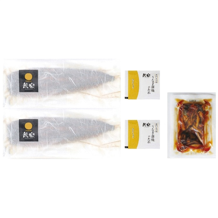 [冷凍][直送10]お中元 鰻楽 九州産うなぎ蒲焼2尾＋蒲焼きざみごぼう入1袋 (1602-013)
