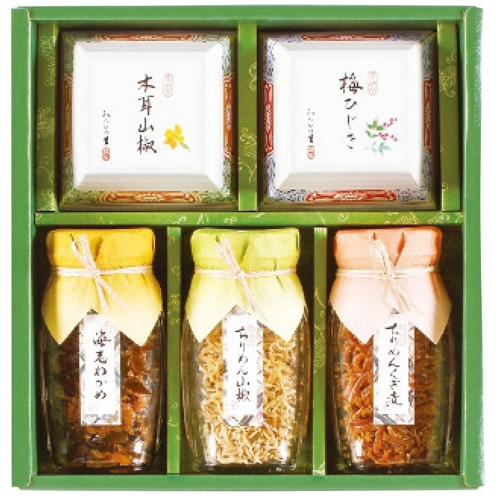 [直送10]お中元 京・料亭　わらびの里 京楽味 佃煮詰合せ わW-25 (1634-010)