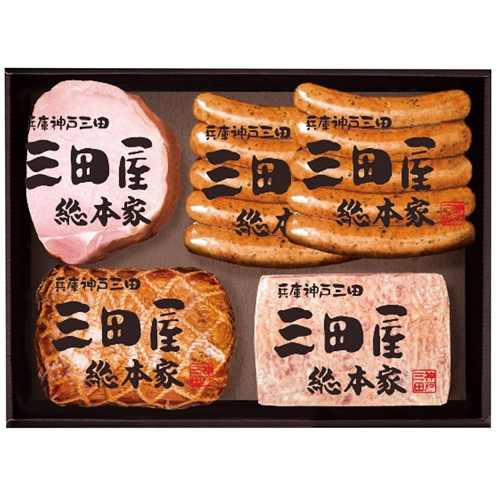 [冷蔵][直送10]お中元 三田屋総本家 三田屋総本家 ハム詰合せ KS-80 (1653-022)