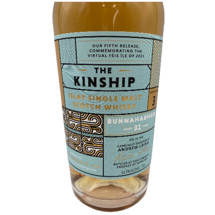 限定ボトル ザ キンシップ ブナハーブン 1989 31年 for アイラフェス 2021 ハンターレイン 700ml