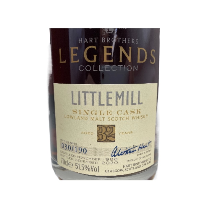 ハートブラザーズ リトルミル レジェンズ32年 1988 シェリー 700ml 箱付