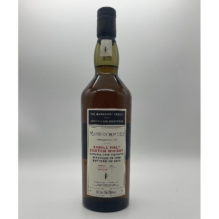 【並行品】マノックモア 1998~2009 10年 マネージャーズチョイス 59.1度 700ml 箱付