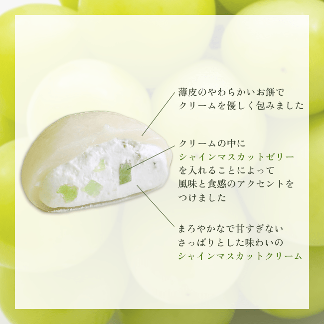 とろける生大福<シャインマスカット>8個入