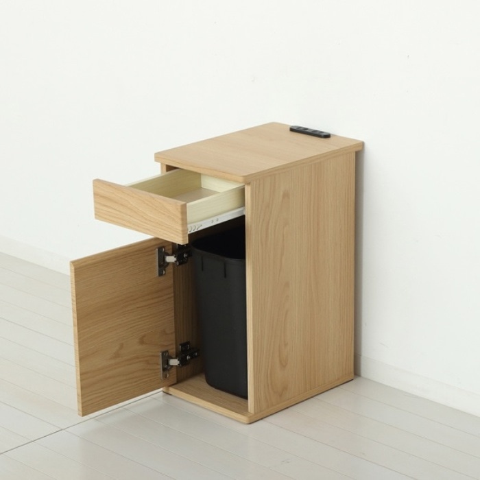 コンセント付ダストボックス 82313 ナチュラル (本州四国九州限定)