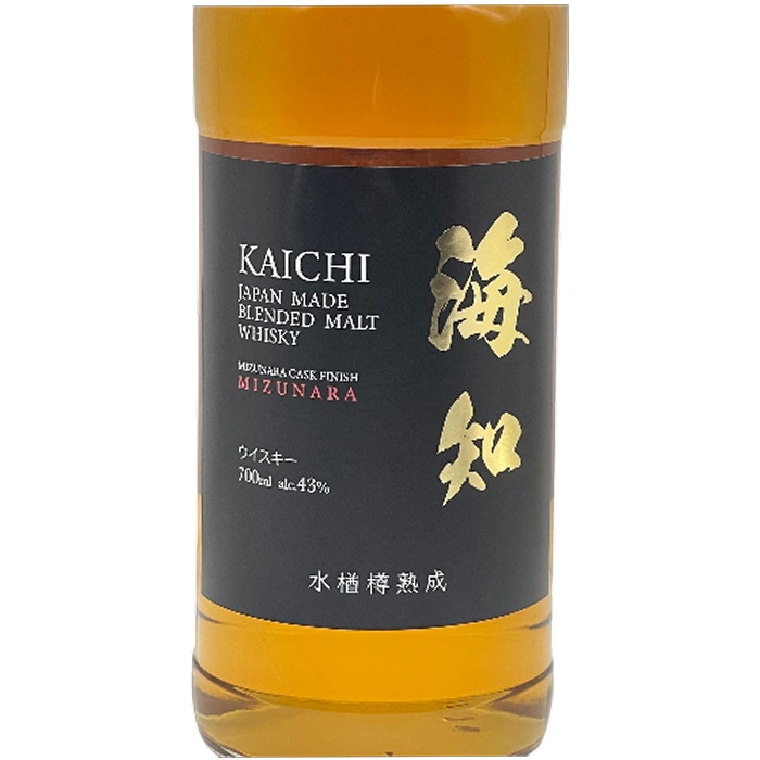 海知 KAICHI ミズナラ 水楢樽熟成 ジャパニーズブレンデッドウイスキー 700ml 箱付