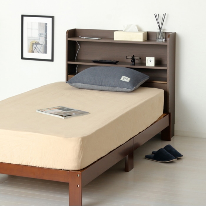 後付けヘッドボード 57636 ブラウン (本州四国九州限定)