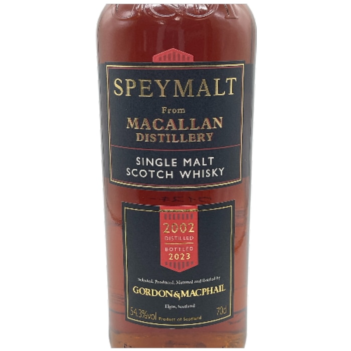 生産本数210本 スペイモルト フロム マッカラン 2002 ゴードン&マクファイル シングル カスク 54.3度 700ml 箱付