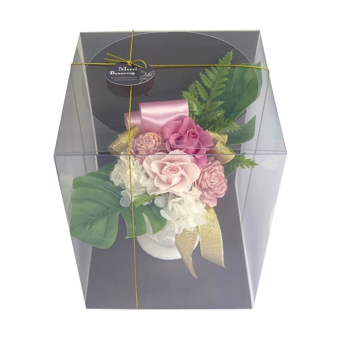 [直送商品]母の日 5/8-10お届け スープ ギフトアレンジメント プラージュ ピンク 【配送指定日不可】 (1853-800)