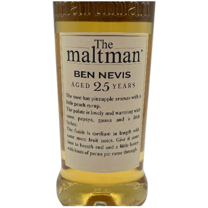 限定品 能登チャリティーボトル ベンネビス25年 1998 友情 ホグスヘッド 700ml 箱付