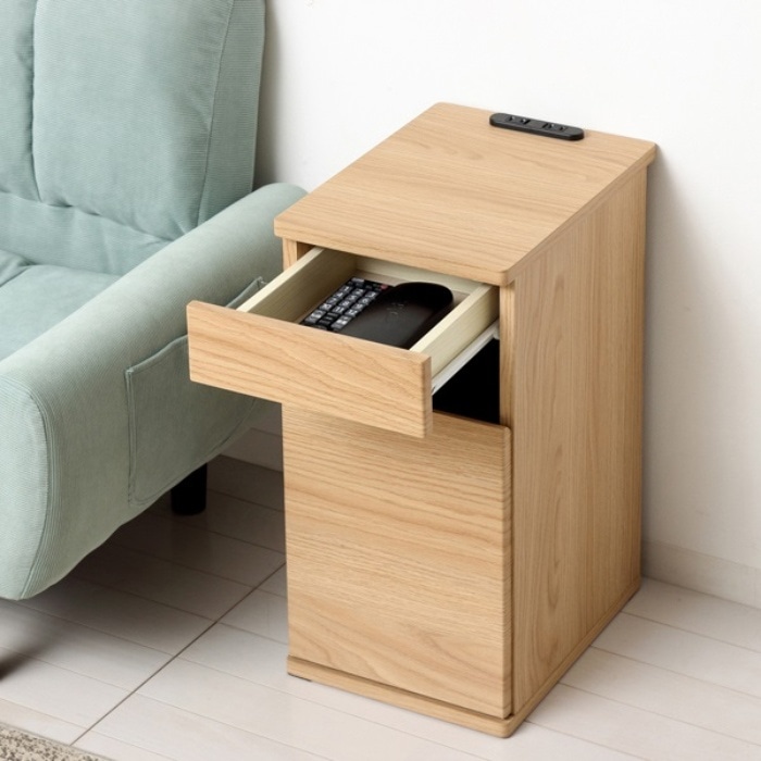 コンセント付ダストボックス 82313 ナチュラル (本州四国九州限定)