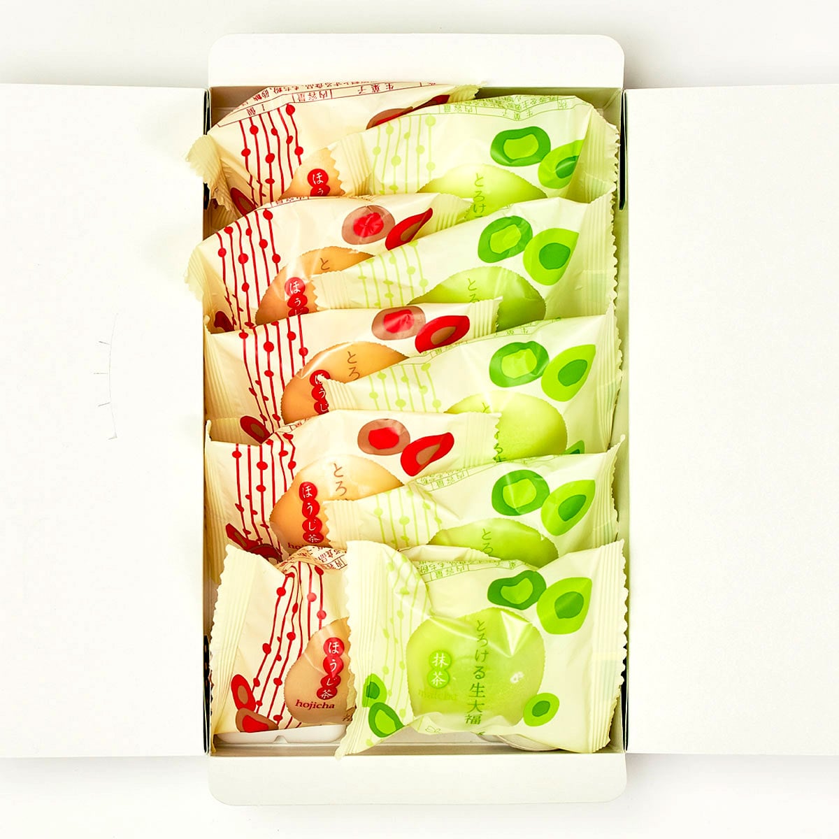 とろける生大福＜抹茶＆ほうじ茶＞10個入