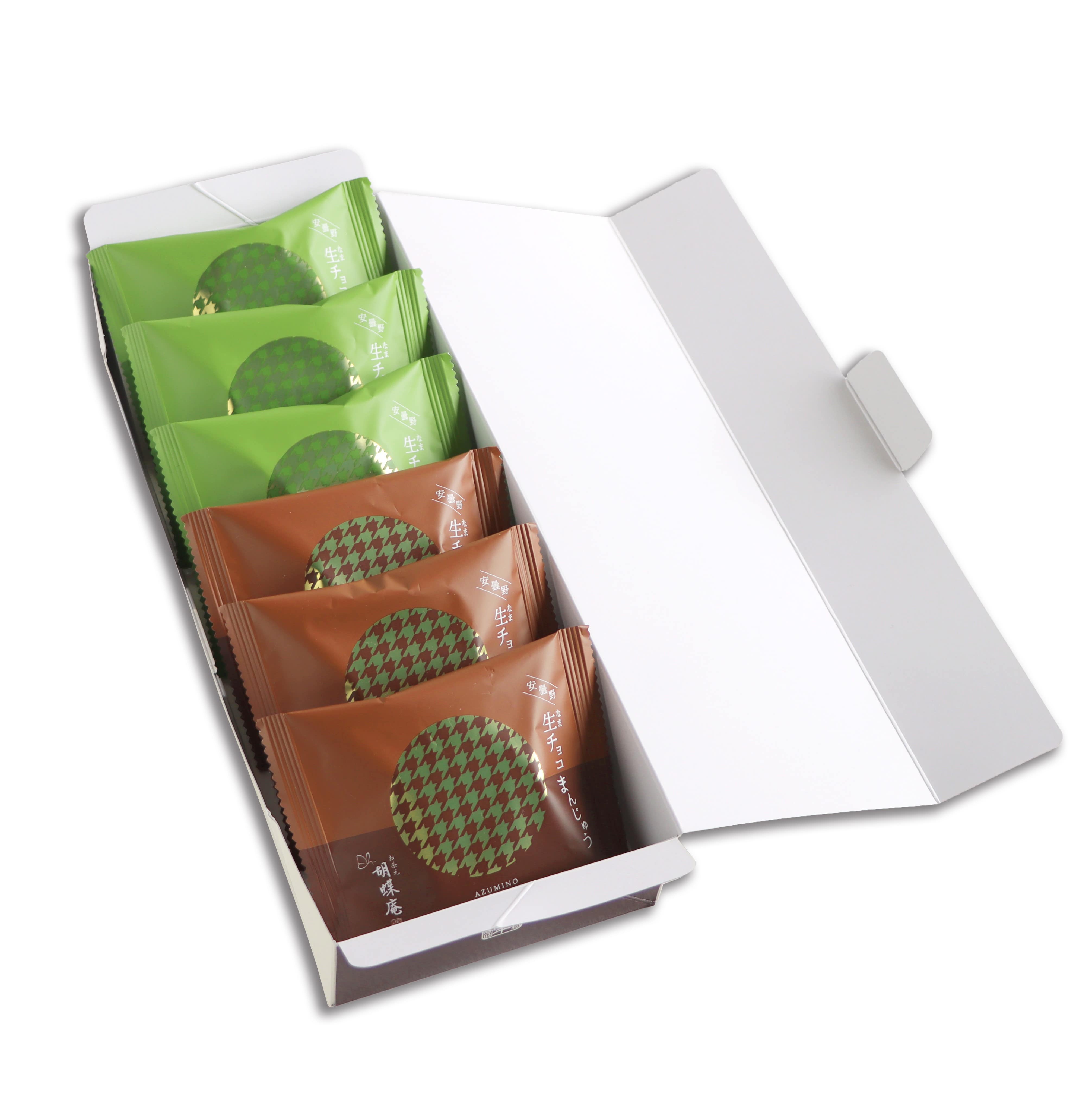 安曇野 生チョコまんじゅう<抹茶&チョコ>6個入