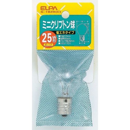 クリプトン25W G-102H(C) クリア
