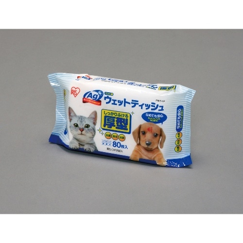 アイリスオーヤマ ペット用ウェットティッシュ PWT-1P [80枚入]
