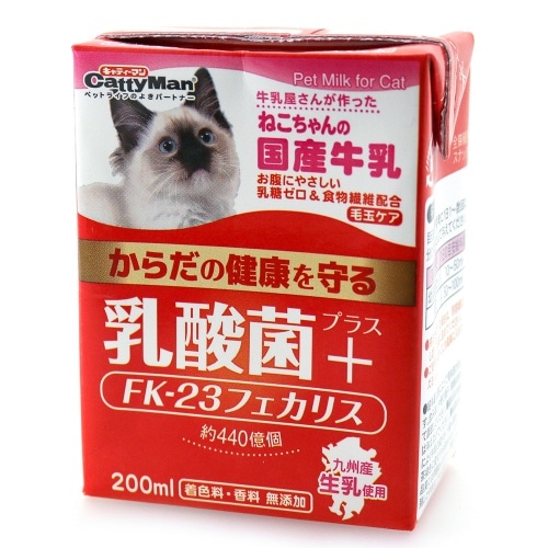 ドギーマン ねこちゃんの国産牛乳乳酸菌プラス [200ml]