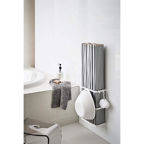 MGバスルーム折りたたみ風呂蓋ホルダーミスト ホワイト