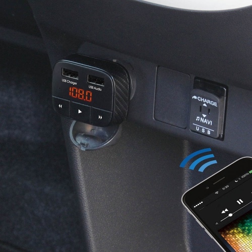 Bluetooth FMトランスミッター4IN1 TP-219 黒 [1個]