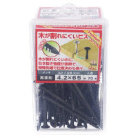 黒木が割れにくいビス65 544-317 70本入