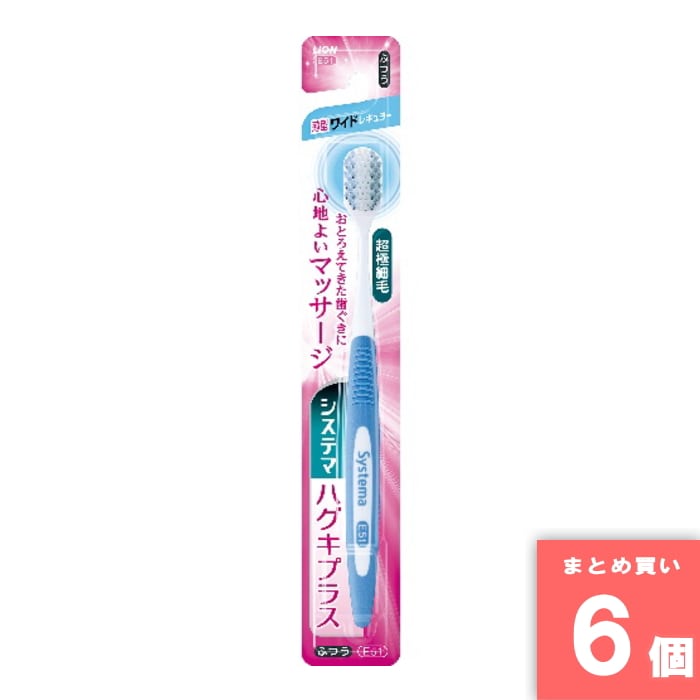 [取寄10][まとめ買い]【6個セット】システマハグキP ワイドヘッド ふつう [4903301274285]