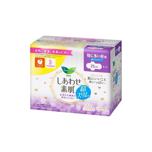 ロリエしあわせ素肌超スリム特に多い昼用羽つき