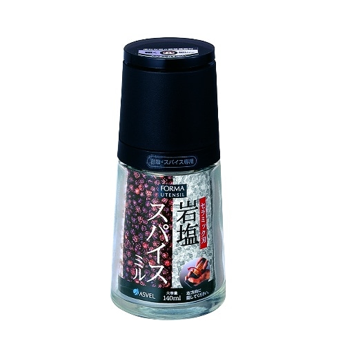 フォルマセラミックミル 岩塩 BK 140g ブラック [1個]