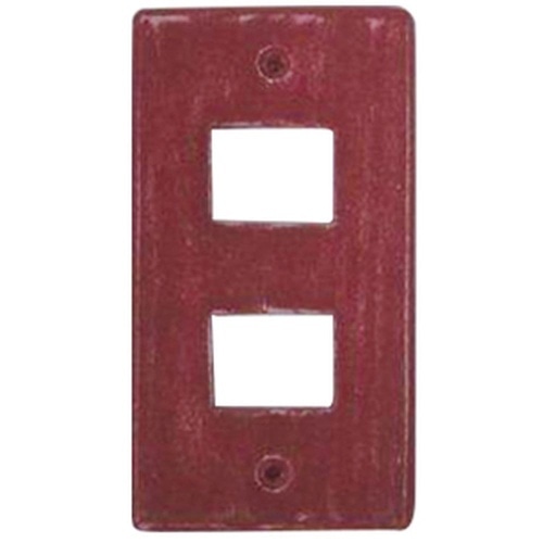 スイッチプレート レッド2口 71600015 赤
