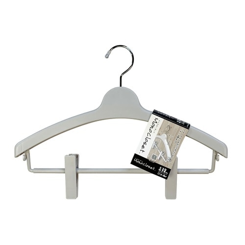 モノクローゼットトップスハンガークリップバーグレー [1本]