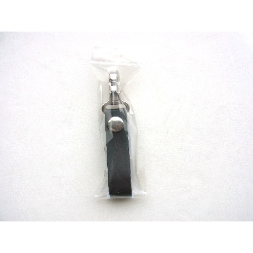 本革ループキーホルダー 黒 NO-137 No.137