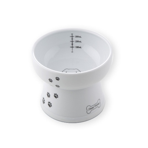 猫壱 脚付ウォーターボウル 犬用 犬柄 [1個]