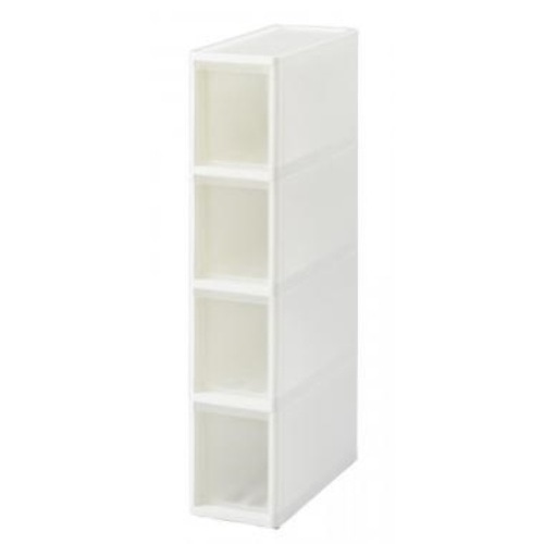 LISEスリムストッカー M4段 ホワイト