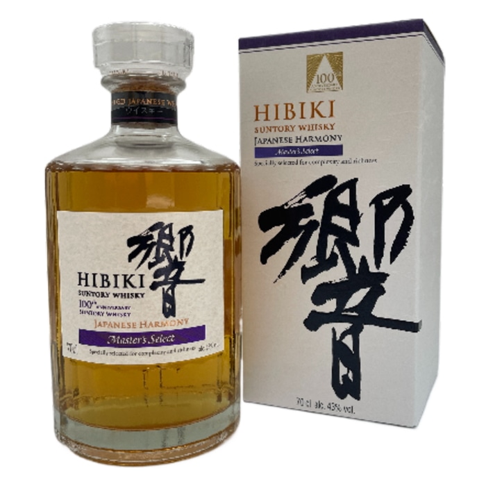 【免税店限定品】サントリー響 ジャパニーズハーモニー マスターズセレクト 100周年記念 43度 700ml 箱付