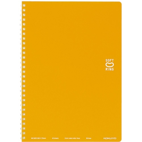 ソフトリングノート(ドット入り罫線)B5 ス-SV301BT-YR