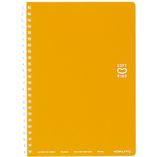 ソフトリングノート(ドット入り罫線)A5 ス-SV331BT-YR