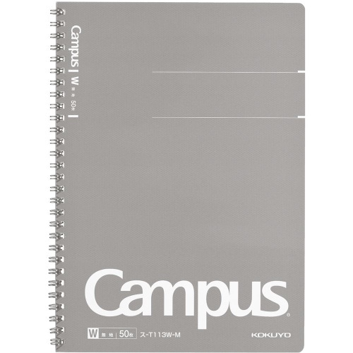 キャンパスツイン50枚B5 ス-T113W-M 無地