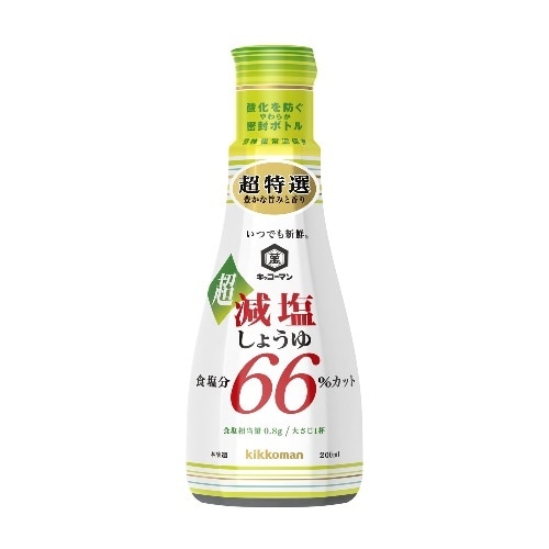 キッコーマン 超減塩醤油 200ml [1本]