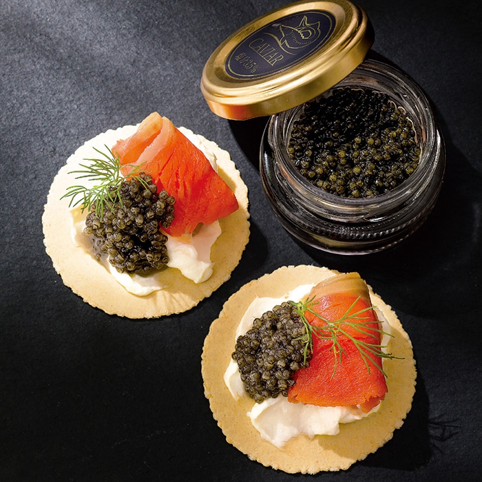 蝶鮫屋 新見 フレッシュキャビア 1瓶 塩分5％ [冷凍][直送商品](4007-024)